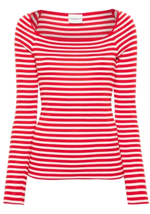 Claudie Pierlot striped cotton T-shirt - Red