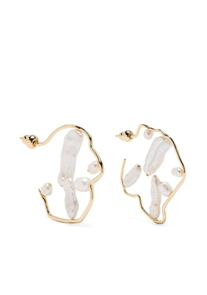 Cult Gaia Juana pearl earrings - Gold