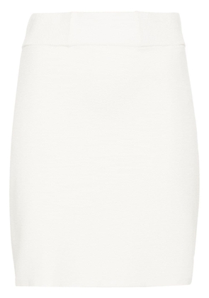 Claudie Pierlot high-rise knitted skirt - White