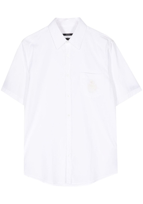 Gucci logo-embroidered short-sleeve shirt - White