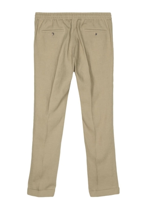 Paul Smith drawstring-waist linen trousers - Green