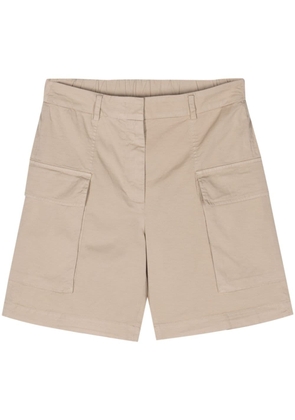 Peserico mid-rise cargo shorts - Neutrals