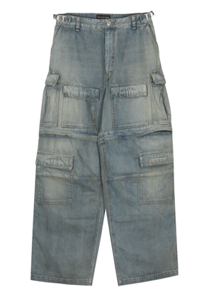 Balenciaga Cargo wide-leg jeans - Blue