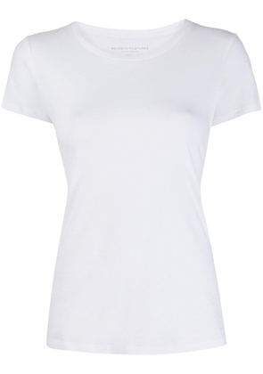 Majestic Filatures round neck slim-fit T-shirt - White