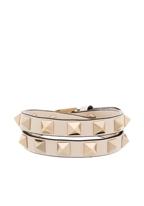 Valentino Garavani Rockstud wrap bracelet - Neutrals