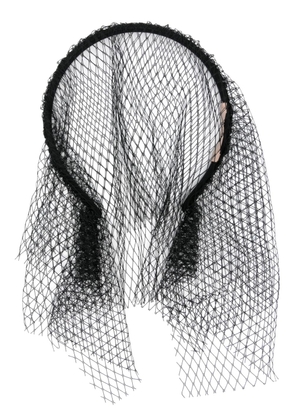 Nº21 veil-detail headband - Black