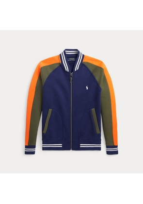 Parrot-Applique Fleece Baseball Jacket
