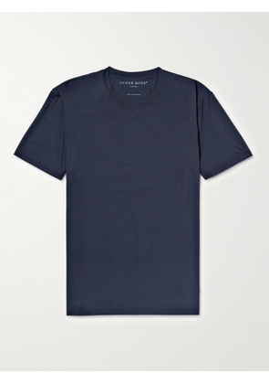 Derek Rose - Basel Stretch Micro Modal Jersey T-Shirt - Men - Blue - S