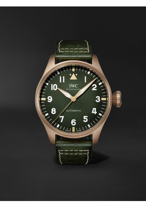 IWC Schaffhausen - Big Pilot's Spitfire Automatic 43mm Bronze and Leather Watch, Ref. No. IW329702 - Men - Green