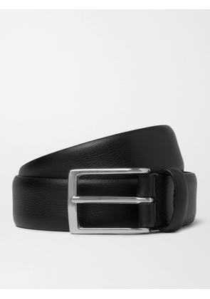 Anderson's - 3cm Black Leather Belt - Men - Black - EU 75