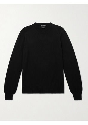 TOM FORD - Cotton and Silk-Blend Sweater - Men - Black - IT 44