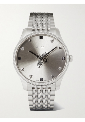 Gucci - G-Timeless 36mm Stainless Steel Watch - Men - Gray