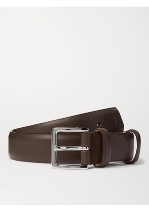 Mr P. - 3cm Leather Belt - Men - Brown - EU 85