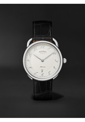 Hermès Timepieces - Arceau Automatic 40mm Stainless Steel and Alligator Watch, Ref. No. 055574WW00 - Men - White