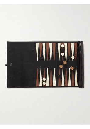 Métier - Portable Leather Backgammon Set - Men - Black