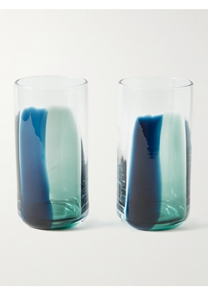 The Conran Shop - Set of Two Highball Glasses - Men - Blue