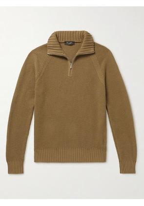 Loro Piana - Cashmere Half-Zip Sweater - Men - Brown - IT 46