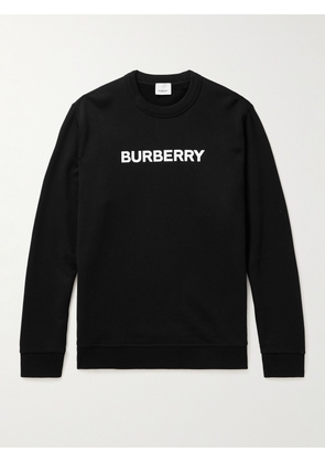 Burberry - Logo-Print Cotton-Blend Jersey Sweatshirt - Men - Black - S