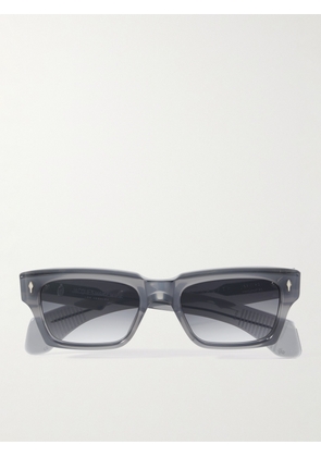 Jacques Marie Mage - Ashcroft Rectangular-Frame Acetate and Silver-Tone Sunglasses - Men - Gray