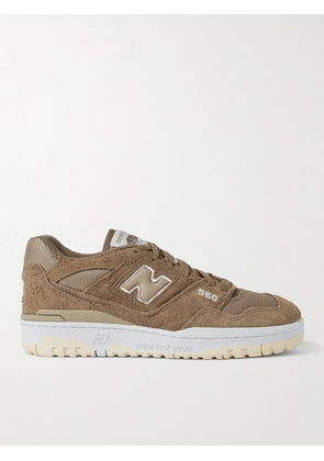New Balance - 550 Leather-Trimmed Suede and Mesh Sneakers - Men - Brown - UK 6