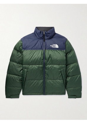 The North Face - 1996 Retro Nuptse Logo-Embroidered Quilted Recycled-Ripstop Hooded Down Jacket - Men - Green - XS