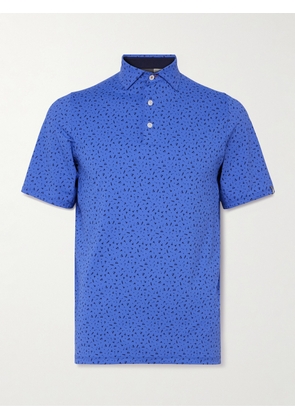 Kjus Golf - Golfer Printed Stretch-Jersey Golf Polo Shirt - Men - Blue - IT 46