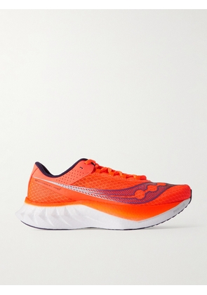 Saucony - Endorphin Pro 4 Rubber-Trimmed Mesh Running Sneakers - Men - Orange - US 8