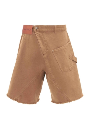 Jw Anderson Cotton Twisted Workwear Shorts