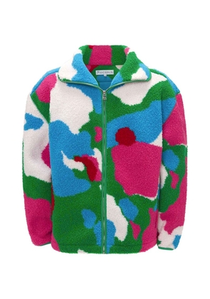 Jw Anderson Jacquard Zip-Up Fleece Jacket