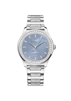 Piaget Stainless Steel And Diamond Polo Date Watch 36Mm