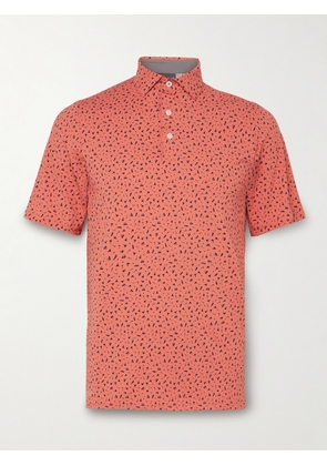 Kjus Golf - Golfer Printed Stretch-Jersey Golf Polo Shirt - Men - Red - IT 46