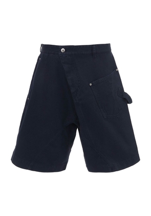 Jw Anderson Cotton Twisted Workwear Shorts