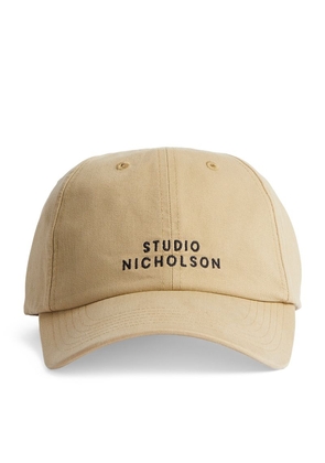 Studio Nicholson Embroidered Logo Cap