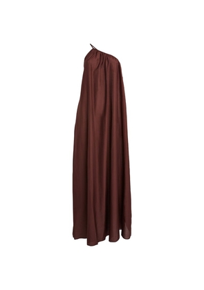 Matteau Cotton-Silk One-Shoulder Maxi Dress