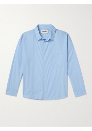 FRAME - Cotton Shirt - Men - Blue - XS
