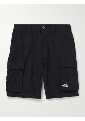 The North Face - Anticline Straight-Leg Cotton-Ripstop Cargo Shorts - Men - Black - XS