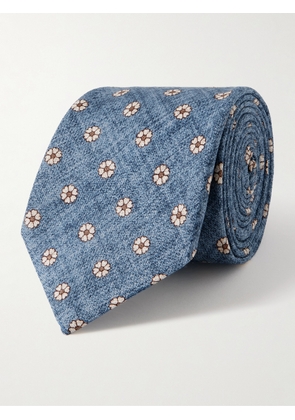 Favourbrook - Osterley 8cm Floral-Print Silk Tie - Men - Blue