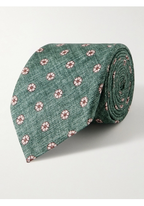 Favourbrook - Osterley 8cm Floral-Print Silk Tie - Men - Green