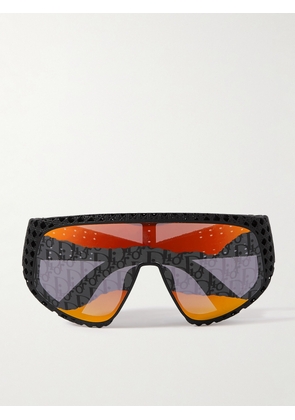 Dior Eyewear - Dior3D M1U Round-Frame Textured-Acetate Sunglasses - Men - Black
