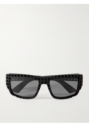 Dior Eyewear - Dior3D S1I Square-Frame Textured-Acetate Sunglasses - Men - Black