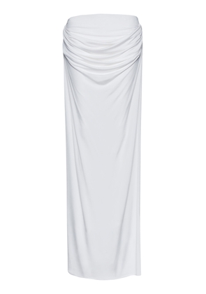 Magda Butrym - Draped Maxi Column Skirt - White - FR 36 - Moda Operandi