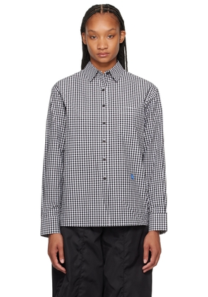 ADER error Black & White Significant Patch Shirt