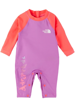 The North Face Kids Baby Purple Amphibious Sun Jumpsuit