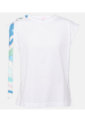 Pucci Bow-detail cotton T-shirt