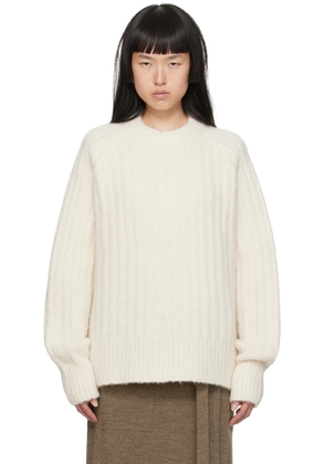 Lauren Manoogian Off-White Saddle Sweater