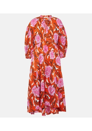 Diane von Furstenberg Artie floral cotton-blend midi dress