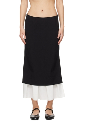 The Garment Black Treviso Midi Skirt