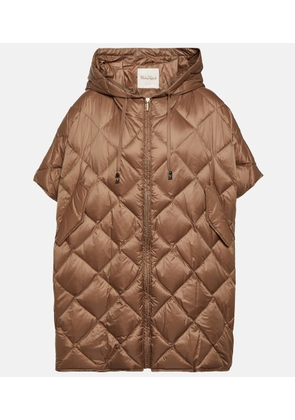 Max Mara The Cube Treman quilted puffer cape