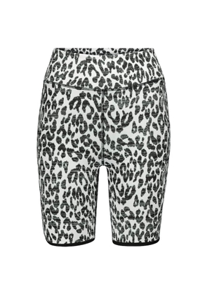The Upside Dance leopard-print biker shorts