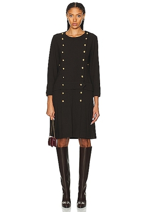 chanel Chanel Button Bodice Dress in Black - Black. Size 38 (also in ).
